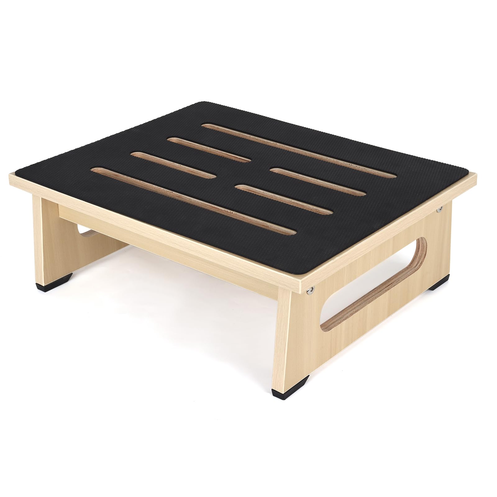 One Step Stool For Adults Kids With Non-Slip Rubber Stepping Feet, Heavy Duty Platform Step Stools, 450 Lb Portable Bed Steps Fo